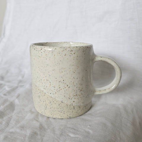 8oz Speckle mug - white